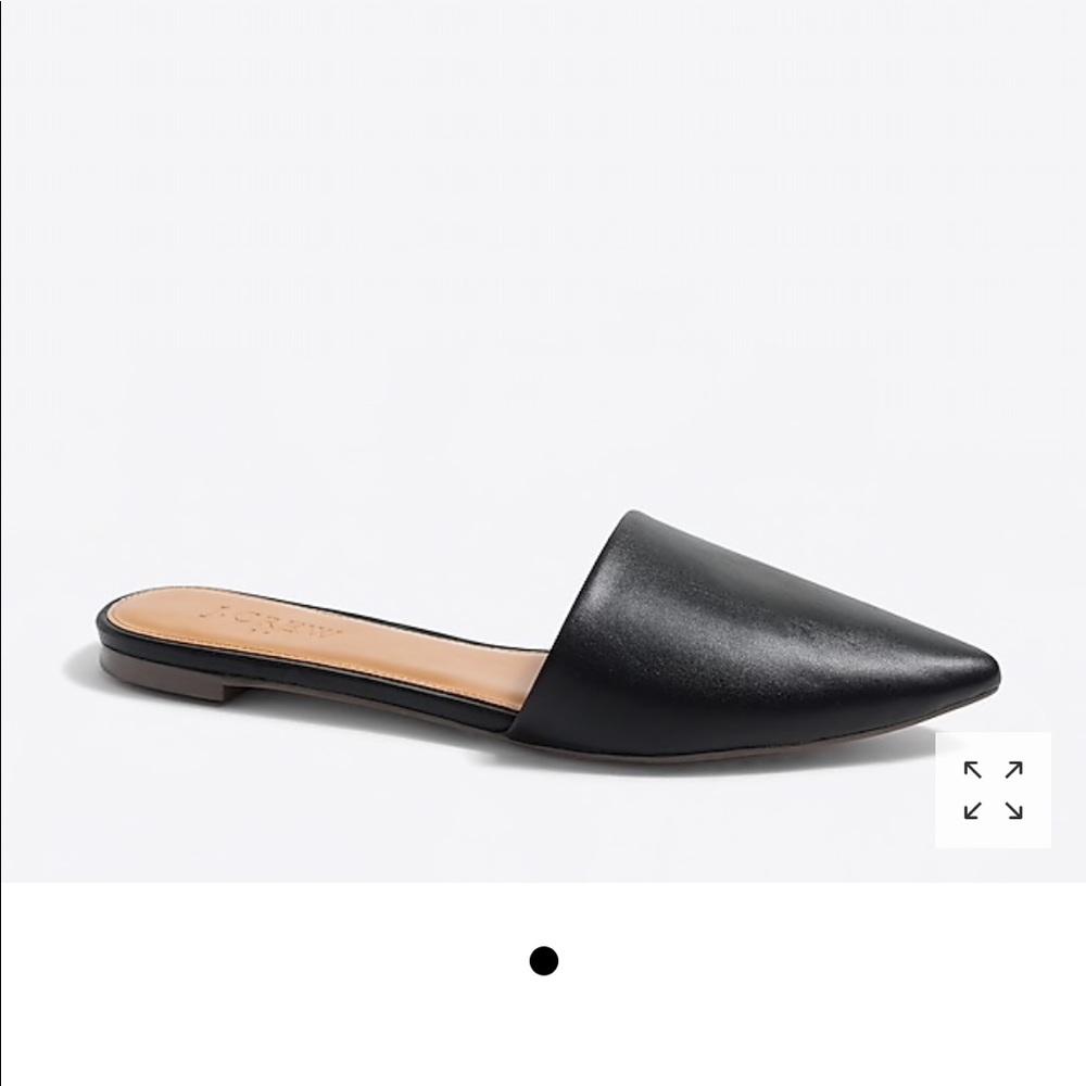 JCrew leather mule slides